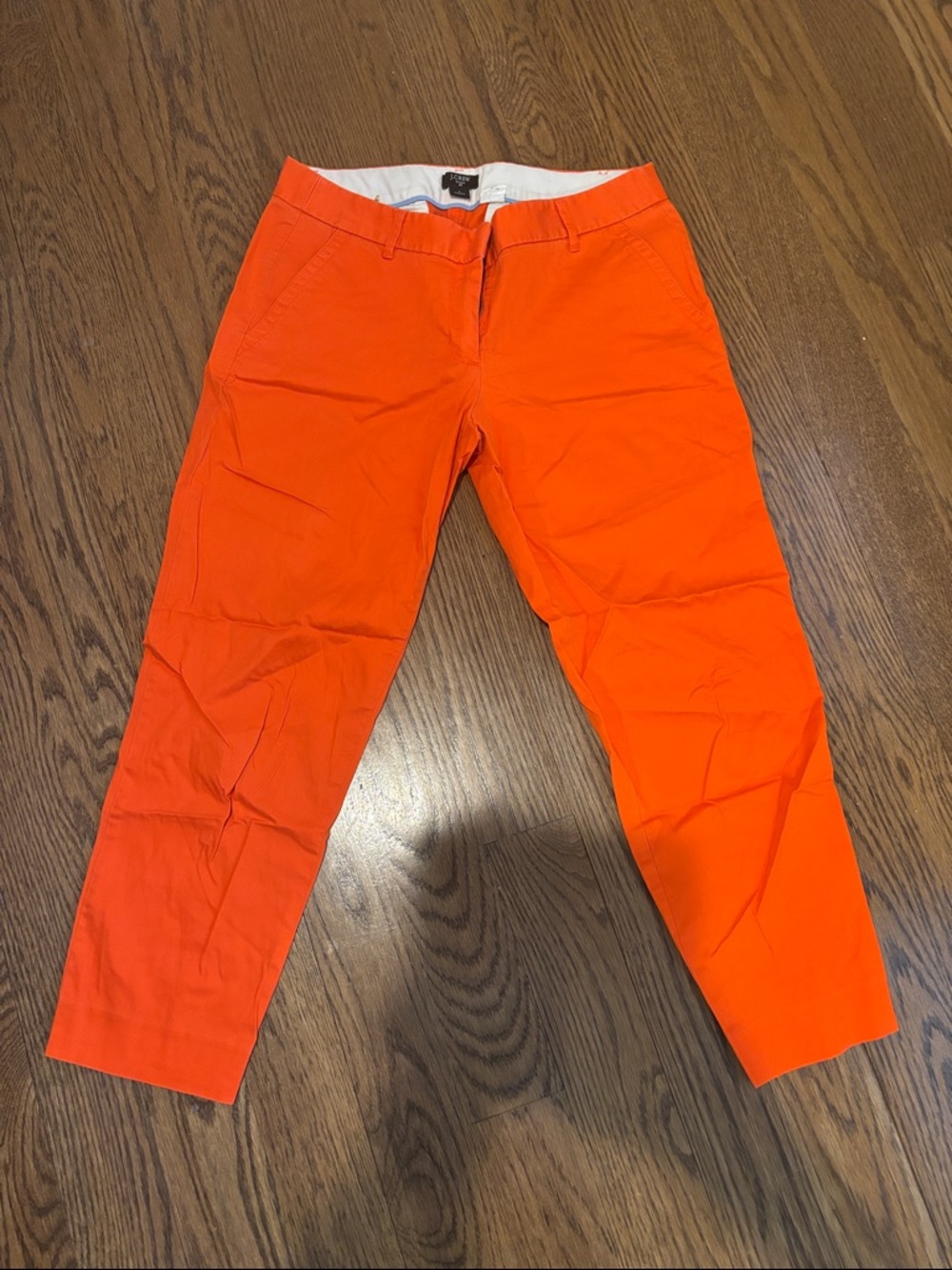 J. Crew Vibrant Orange Women's Chino Pants